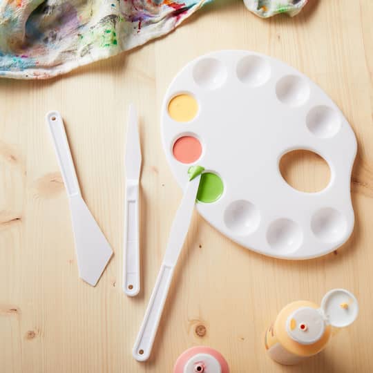 Paint Palette with Painting Knives by Craft Smart®